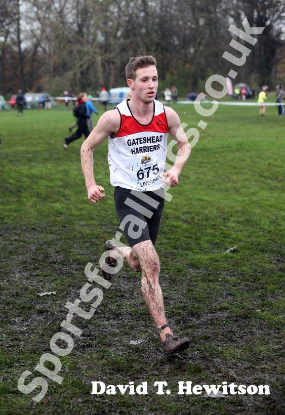 Jonathan Boyd (Gateshead Harriers), under-20s during the 2012 McCain Liverpool Challenge.